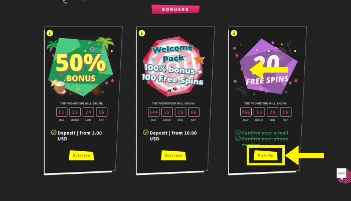 ボーナスページ